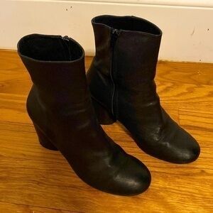 Retro Free People black Heeled Boots